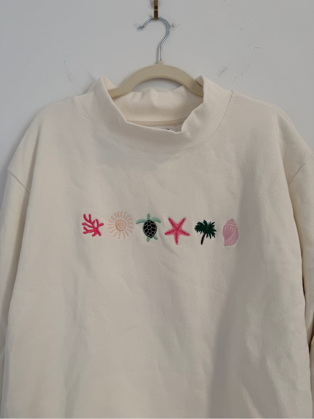 Parke limited edition Mockneck Shell Motif Sweatshirt - Picture 3 of 7